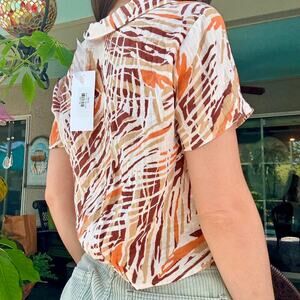 NWT LUSH Retro Tropical Top